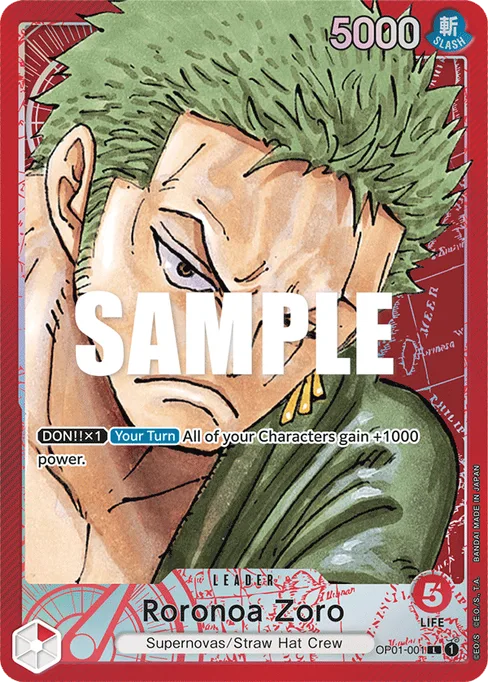 Roronoa Zoro, ROMANCE DAWN #OP01-001_p1