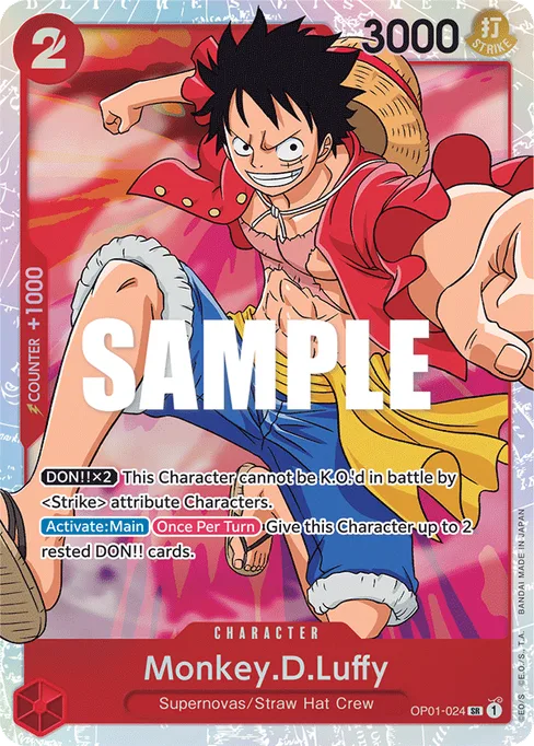 Monkey D. Luffy, OP01-024, Base, English