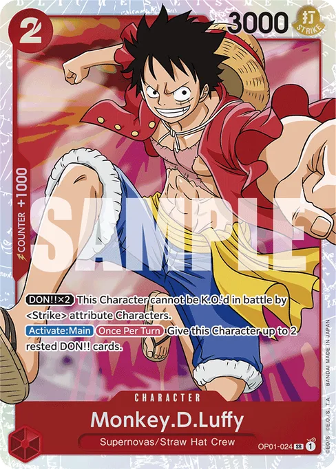 Monkey D. Luffy, OP01-024, Reprint 1, English