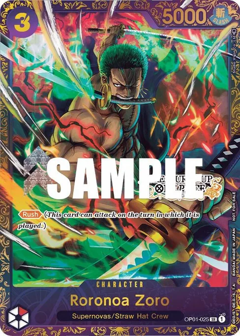 Roronoa Zoro, OP01-025, Parallel 4, English