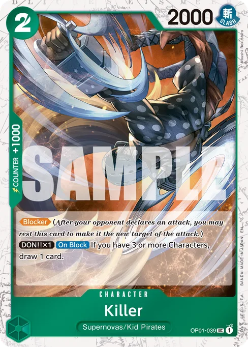 Killer, OP01-039, Parallel 1, English