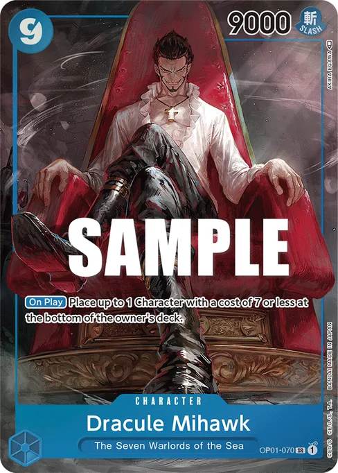 Dracule Mihawk, ROMANCE DAWN #OP01-070_p1