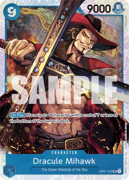 Dracule Mihawk, OP01-070, Parallel 3, English