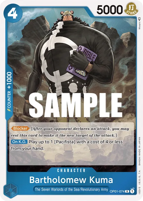 Bartholomew Kuma, ROMANCE DAWN #OP01-074