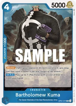 Bartholomew Kuma, Normal