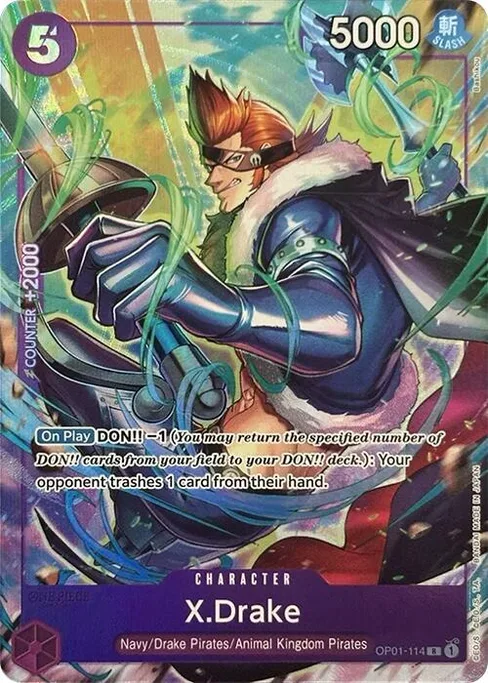 X.Drake, OP01-114, Parallel 2, English