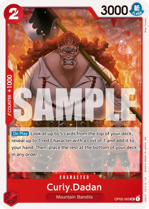 Curly.Dadan, OP02-005, Reprint 1, English