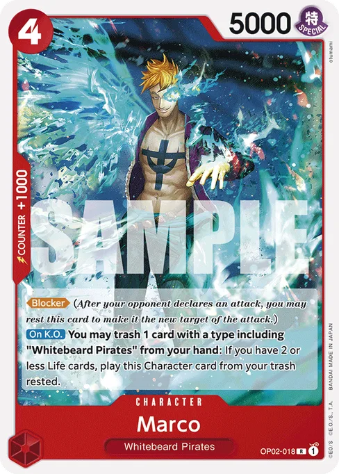 Marco, OP02-018, Reprint 1, English