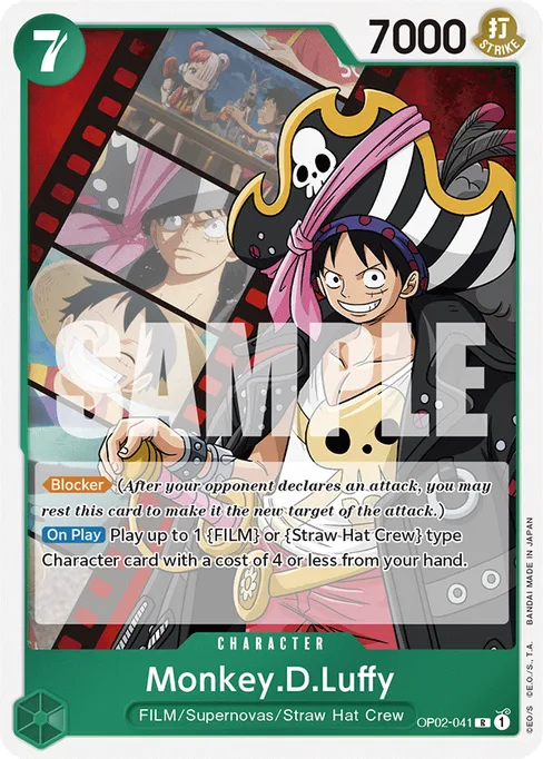 Monkey D. Luffy, OP02-041, Parallel 2, English