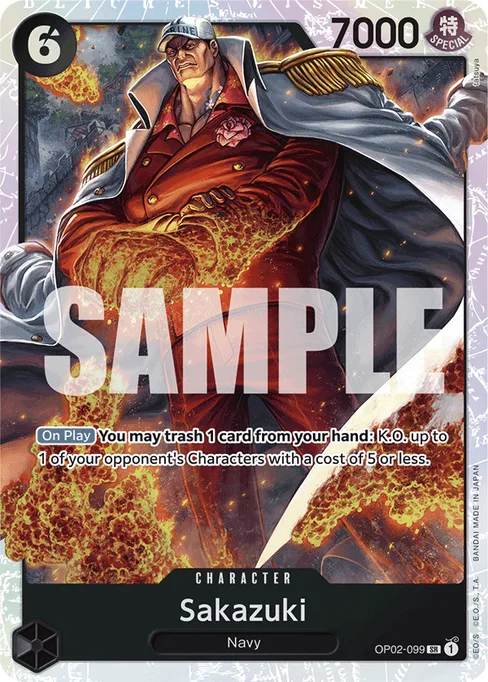 Sakazuki, OP02-099, Reprint 1, English