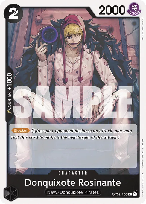 Donquixote Rosinante, OP02-108, Parallel 2, English