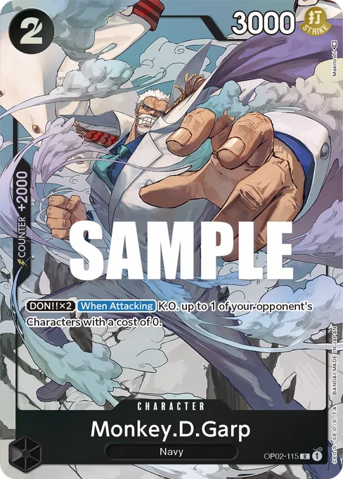 Monkey.D.Garp, PARAMOUNT WAR #OP02-115_p1