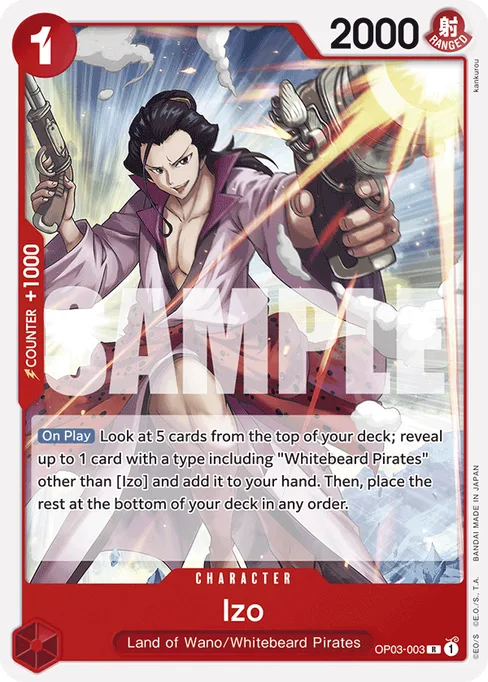 Izo, OP03-003, Reprint 1, English
