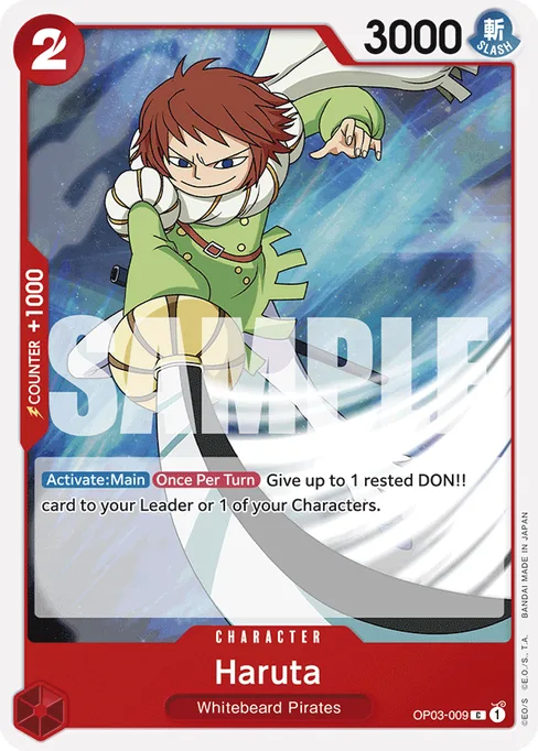 Haruta, OP03-009, Reprint 1, English