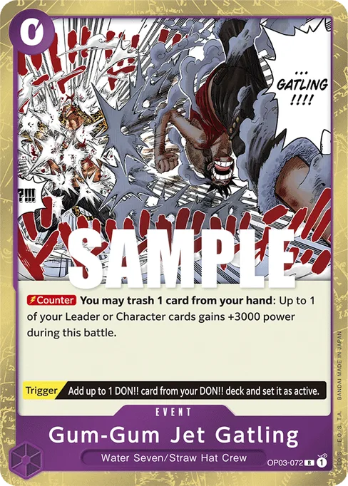 Gum-Gum Jet Gatling, PILLARS OF STRENGTH #OP03-072