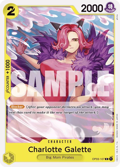 Charlotte Galette, OP03-107, Reprint 1, English