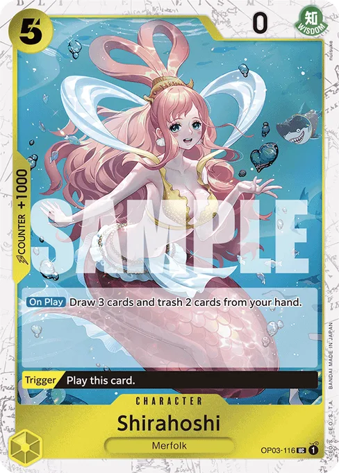 Shirahoshi, OP03-116, Parallel 5, English