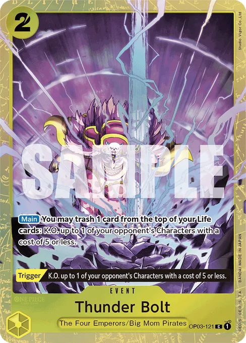 Thunder Bolt, OP03-121, Parallel 5, English