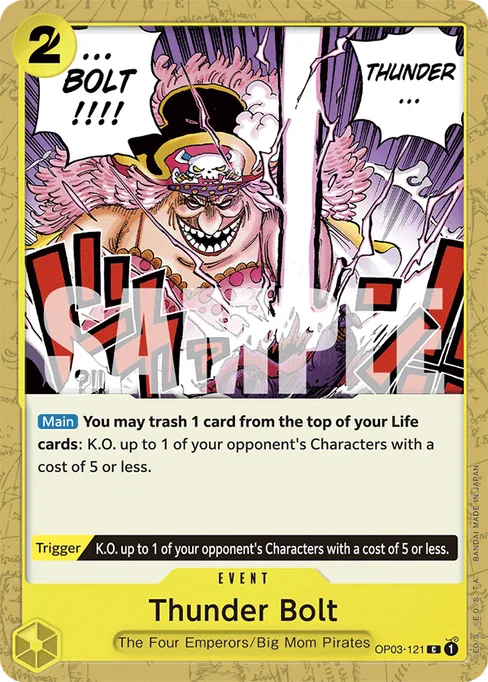 Thunder Bolt, OP03-121, Reprint 2, English