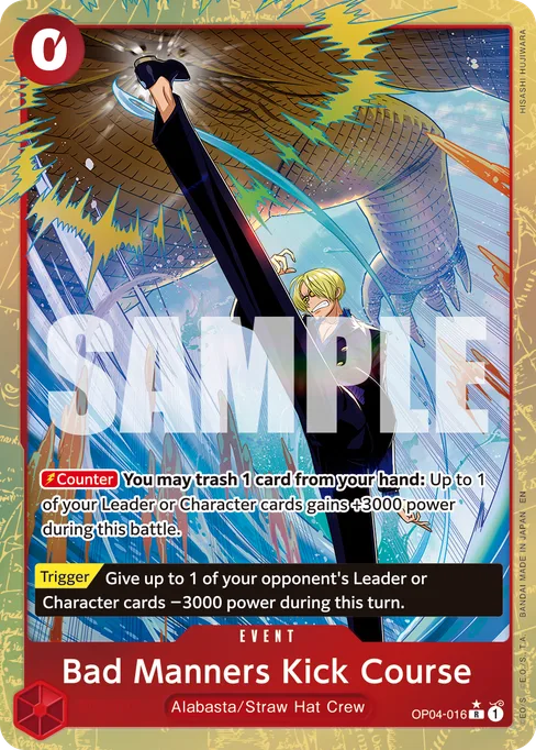 Bad Manners Kick Course, KINGDOMS OF INTRIGUE #OP04-016_p1