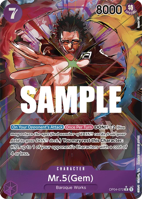 Mr.5(Gem), OP04-072, Parallel 1, English