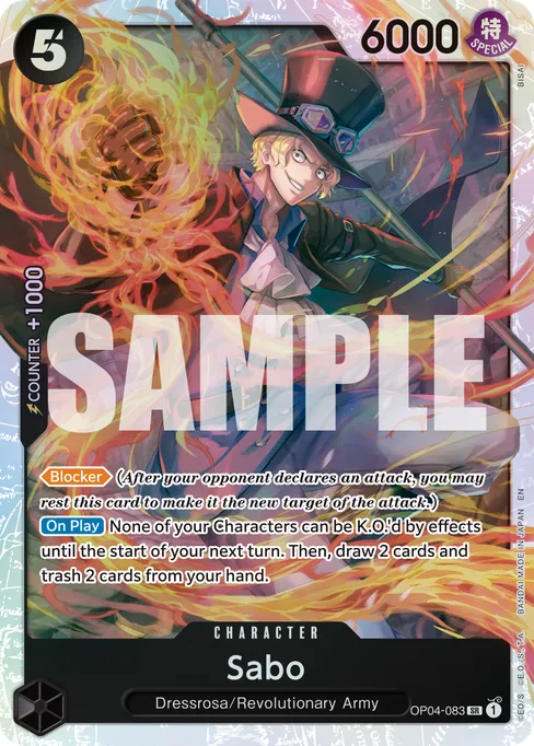 Sabo, OP04-083, Reprint 2, English