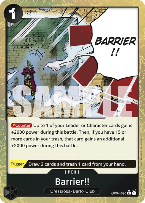 Barrier!!, OP04-095, Parallel 3, English
