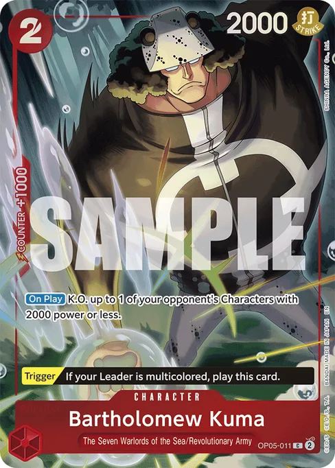 Bartholomew Kuma, Awakening of the New Era #OP05-011_p1