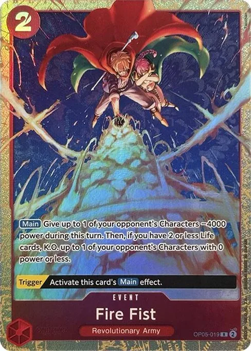 Fire Fist, OP05-019, Parallel 1, English