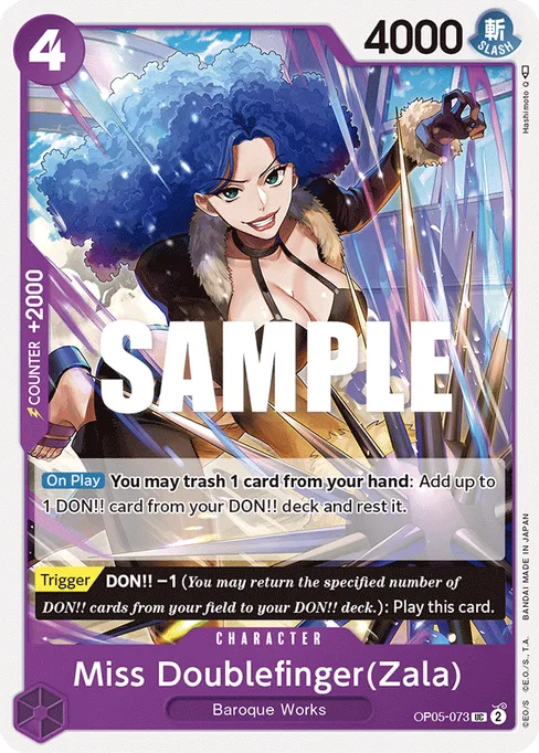 Miss Doublefinger(Zala), Awakening of the New Era #OP05-073