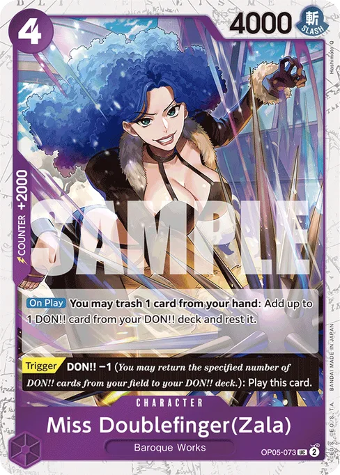 Miss Doublefinger(Zala), Awakening of the New Era #OP05-073_p2