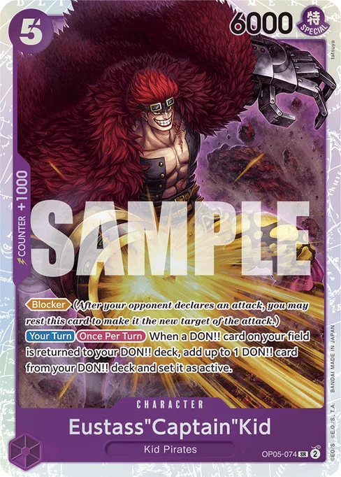 Eustass"Captain"Kid, OP05-074, Parallel 4, English