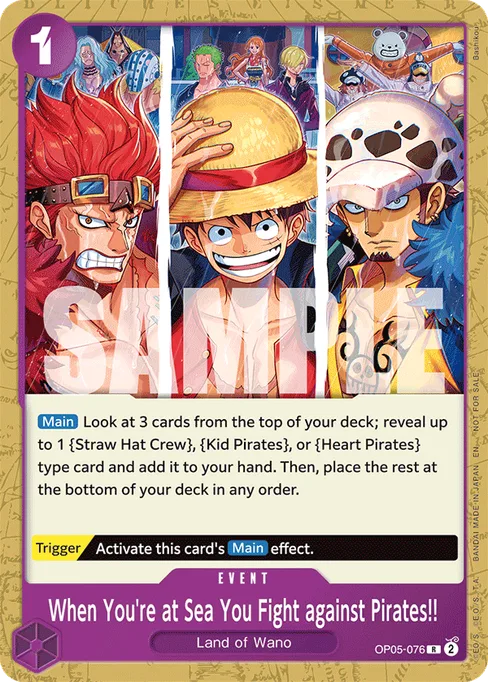 When You're at Sea You Fight against Pirates!!, OP05-076, Parallel 2, English