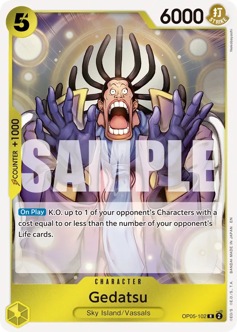 Gedatsu, OP05-102, Reprint 1, English