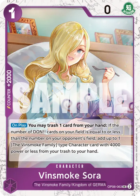 Vinsmoke Sora, OP06-063, Parallel 1, English