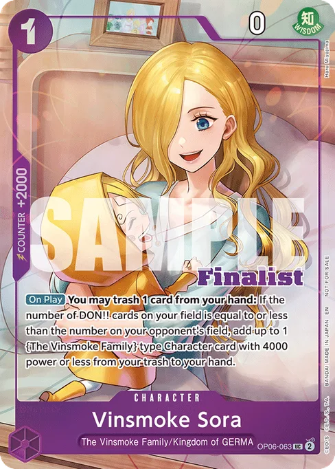 Vinsmoke Sora, OP06-063, Parallel 3, English