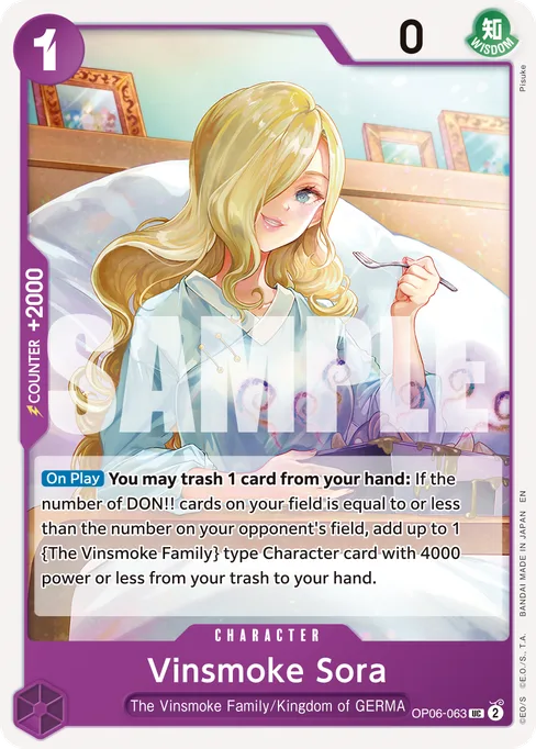 Vinsmoke Sora, OP06-063, Reprint 1, English