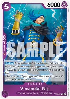 Vinsmoke Niji, Normal