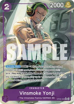 Vinsmoke Yonji, Normal