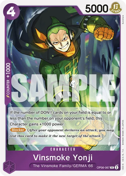 Vinsmoke Yonji, Wings of Captain #OP06-067_p1