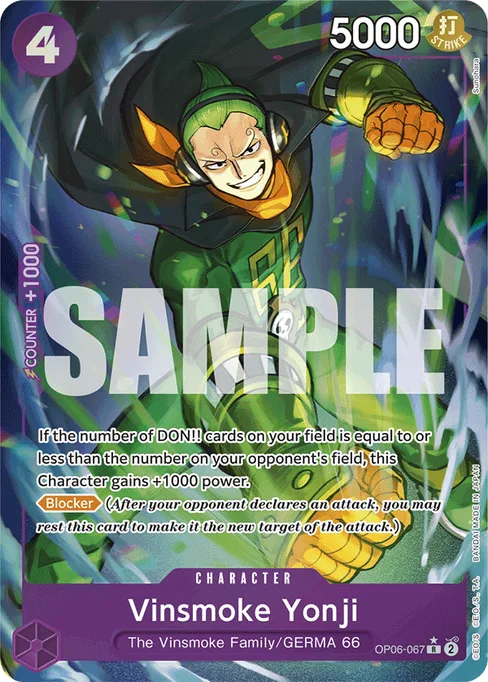 Vinsmoke Yonji, Wings of Captain #OP06-067_p3