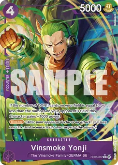 Vinsmoke Yonji, Normal