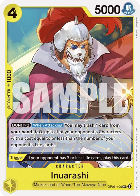 Inuarashi, OP06-100, Reprint 2, English
