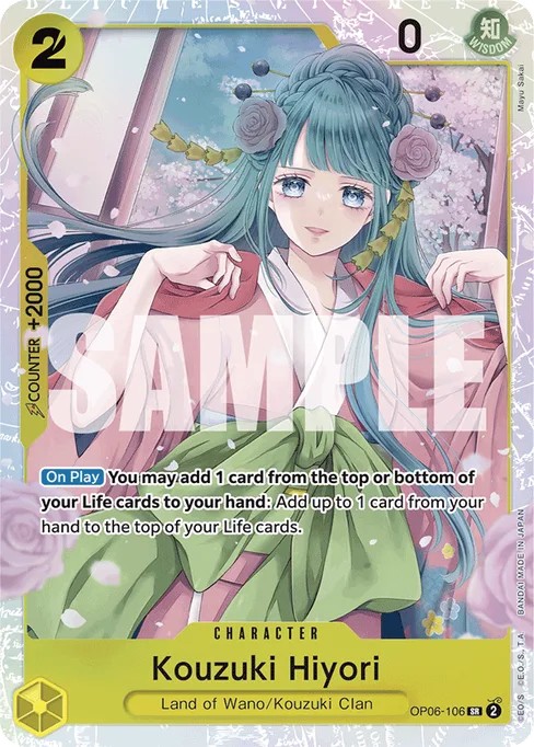 Kouzuki Hiyori, Wings of Captain #OP06-106_p2