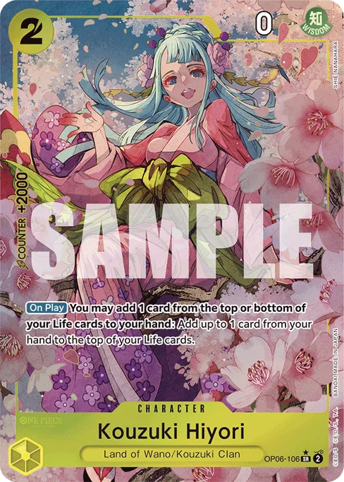 Kouzuki Hiyori, Wings of Captain #OP06-106_p3