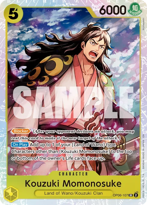 Kouzuki Momonosuke, Wings of Captain #OP06-107_r1