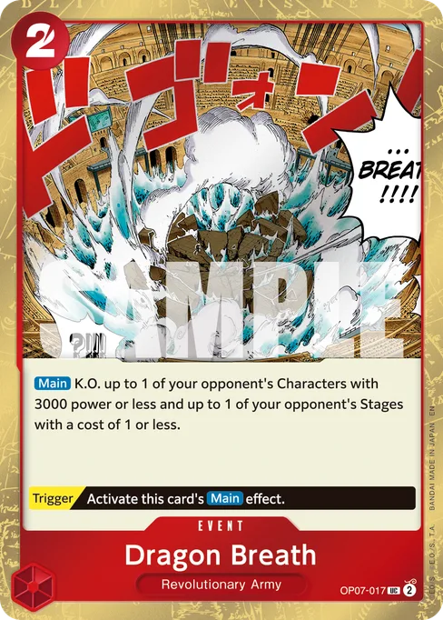 Dragon Breath, OP07-017, Parallel 1, English