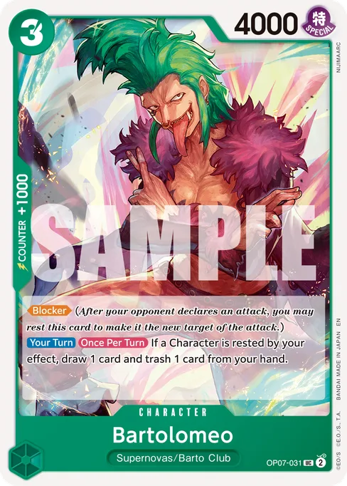 Bartolomeo, OP07-031, Reprint 2, English