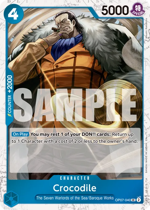 Crocodile, OP07-040, Parallel 2, English