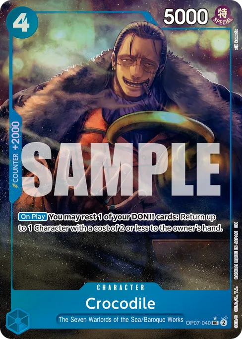 Crocodile, OP07-040, Parallel 3, English